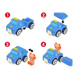 POPBO BLOCS Vehicles -Mimi Police Car