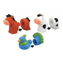 POPBO Farm - Cow/Horse/Peacock + 4 fences